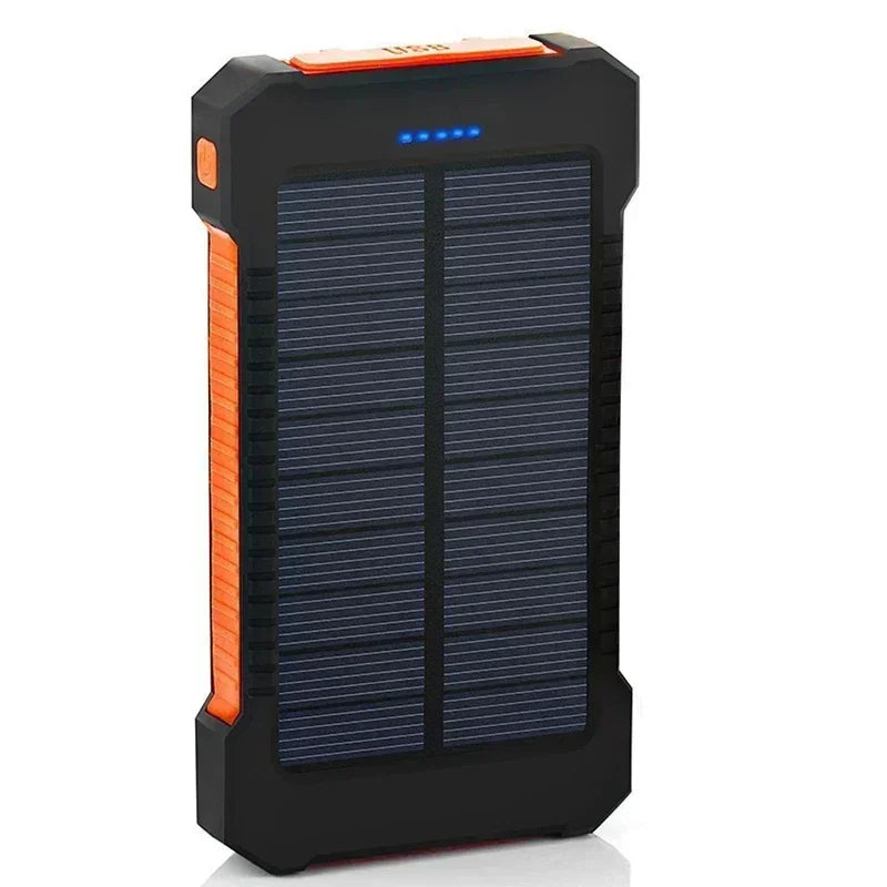 200000mah Solar Power Bank Large Capacity Portable External Battery Fast Charging Silicon Solar Panel Outdoor Essential