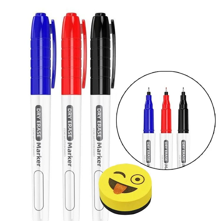Reusable Whiteboard Notebook Weekly Planner Portable A5 Stylish Office Notebooks Leather Memo Free Whiteboard Pen Erasing Clot