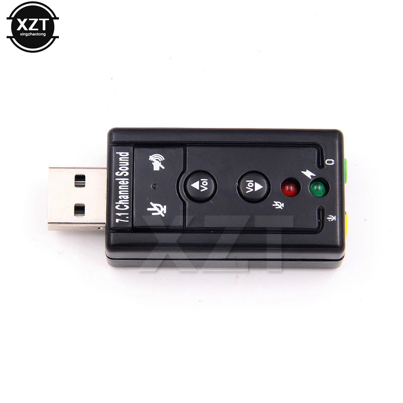 VIRTUAL 7.1 External USB Sound Card USB to Jack 3.5mm Headphone Audio Adapter Micphone Sound Card For Mac Android Linux