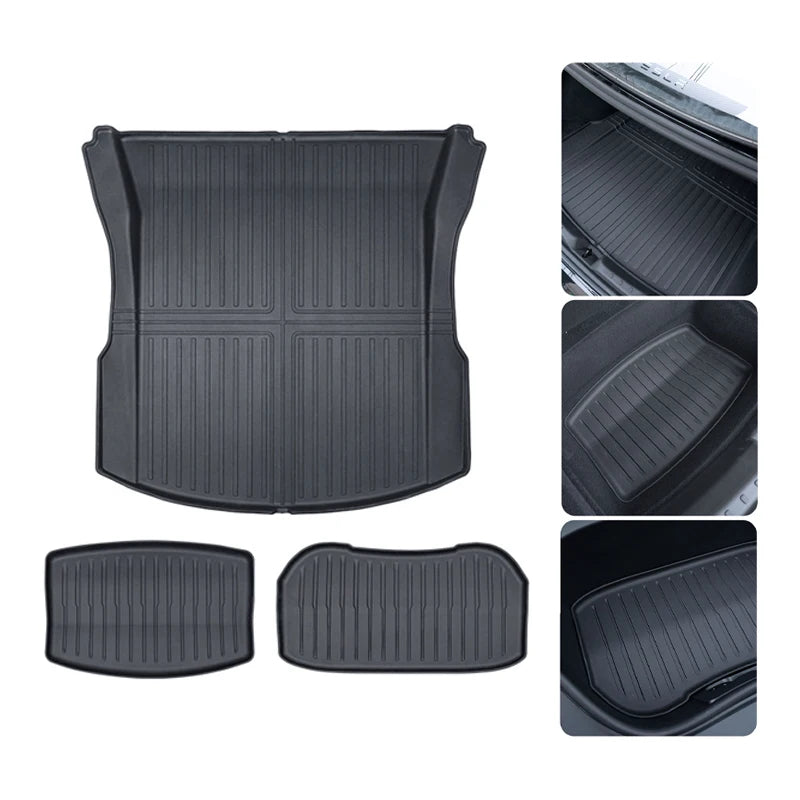 Tesla Model 3 Highland 2024-Present TPE Waterproof Trunk Mat Set