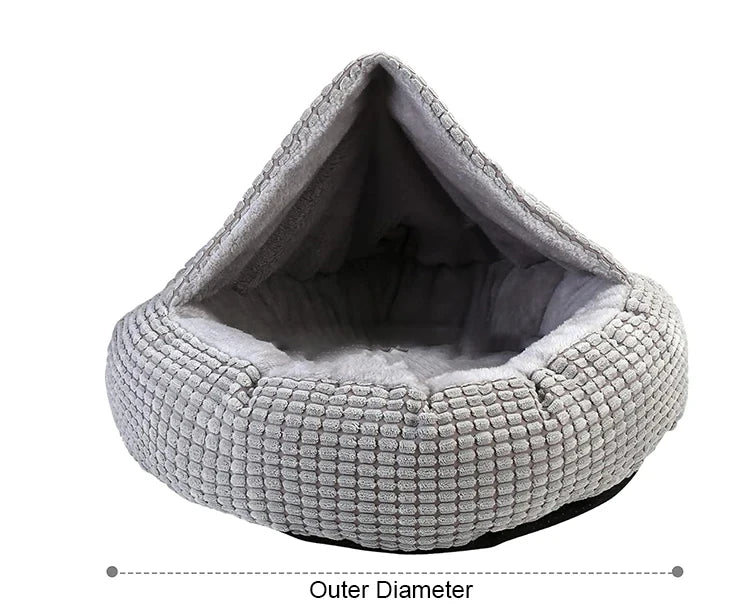 Cama Redonda Para Animais De Estimação Cão Gato Cachorro Casa Tapete Quente Cobertores De Inverno Cama Ortopédica Fofa Para Gatos E Cães, Adequada Para O Inverno