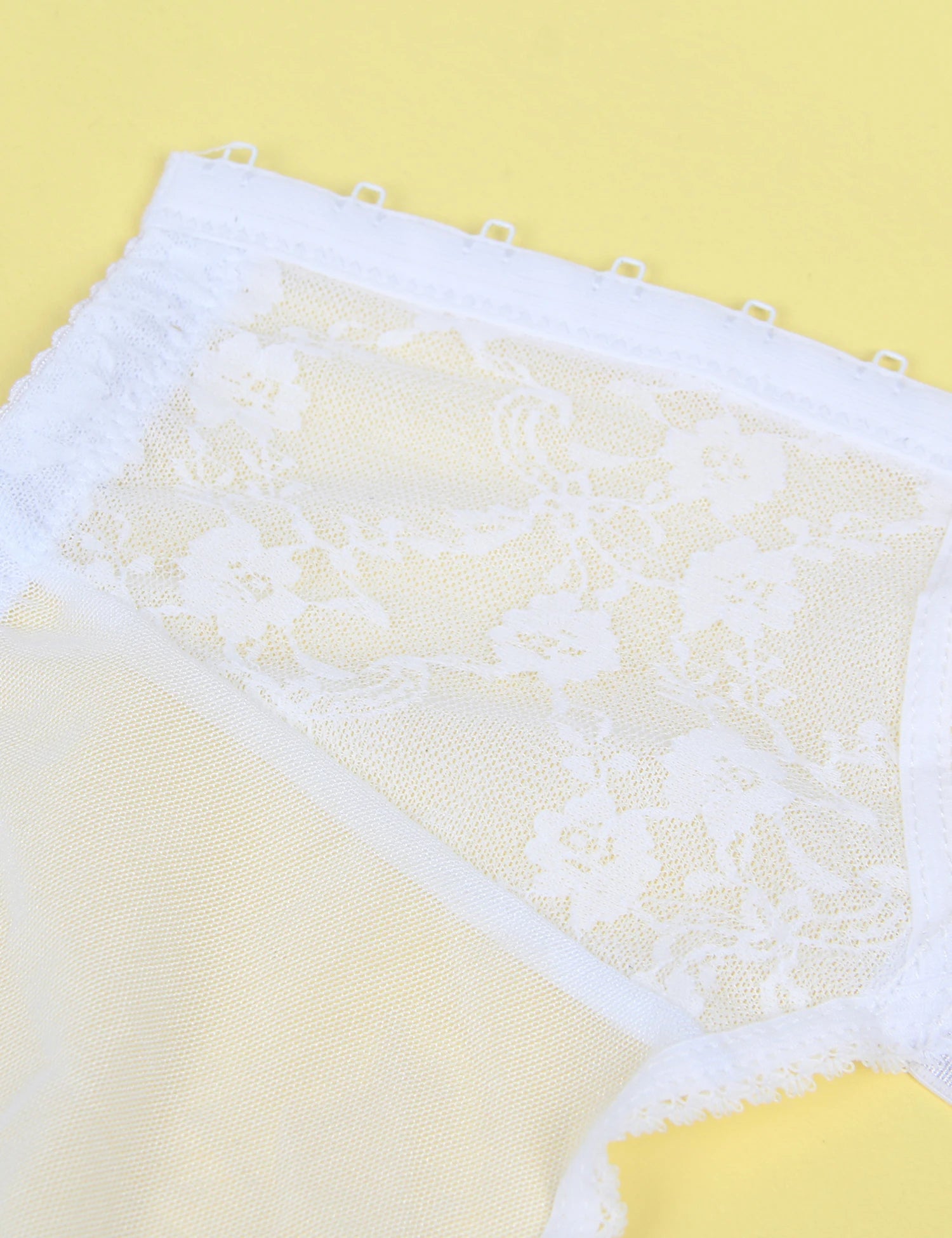 High Waist Garter Belt Set with Lace Thong