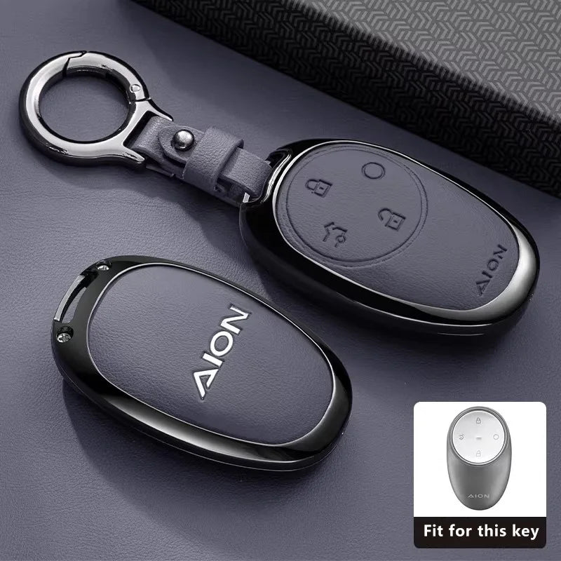 Zinc Alloy Car Key Case for Gac Aion V RT UT Y Plus 2024 2025 2026 Keychain Remote Cover Shell Housing Holder Fob Accessories