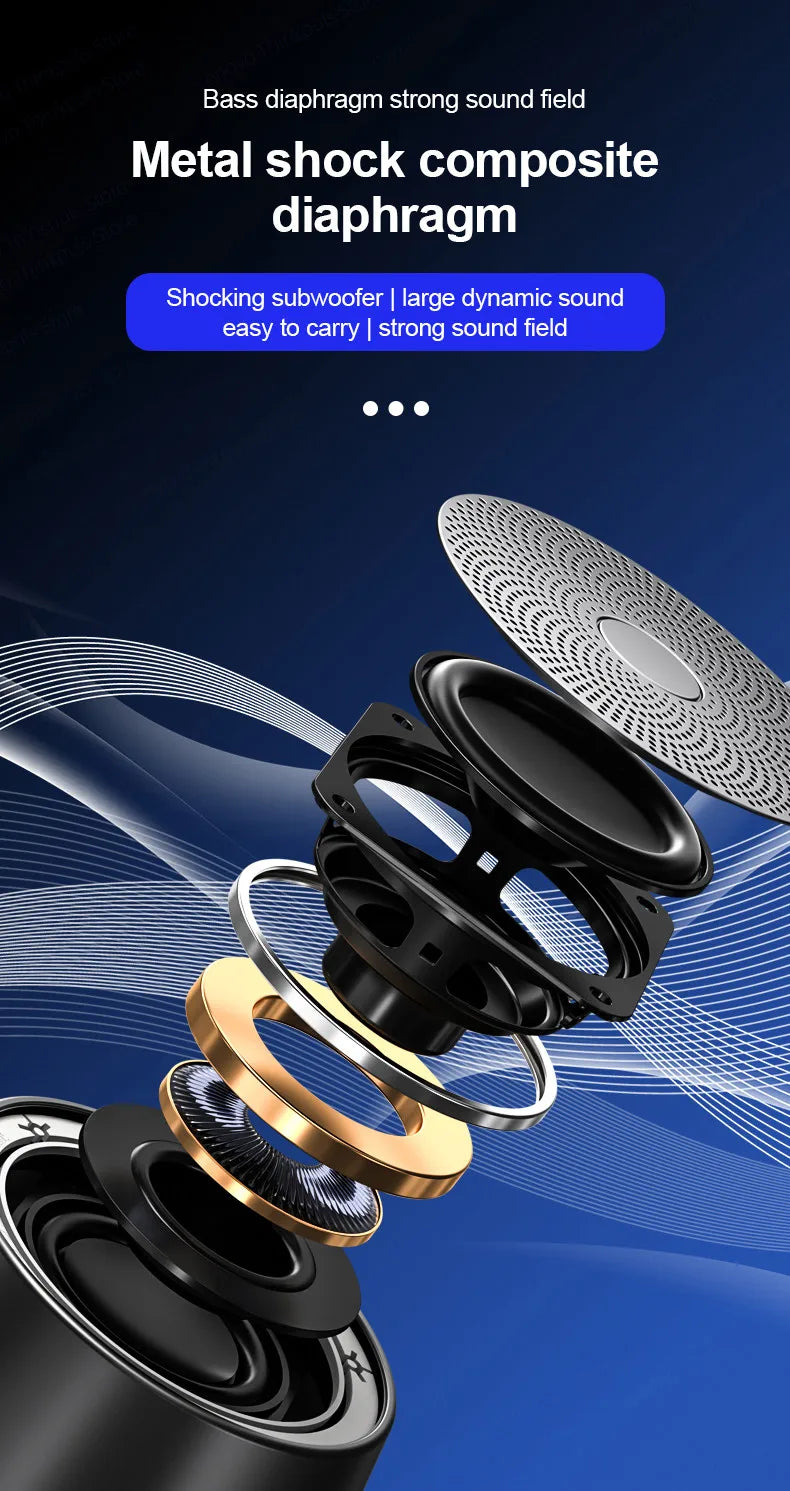Lenovo K3 Pro 5.0 Portable Bluetooth Speaker Stereo Surround Wireless Bluetooth Speakers Music Audio Player Loudspeaker