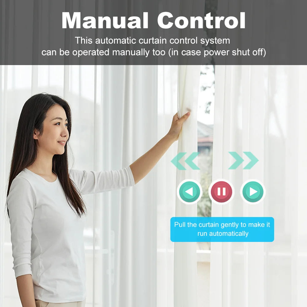Smart Life Tuya Zigbee/WIFI Electric Curtain Motor Automatic Intelligent Support Voice Control Tools Alexa Google Assistant 15CM
