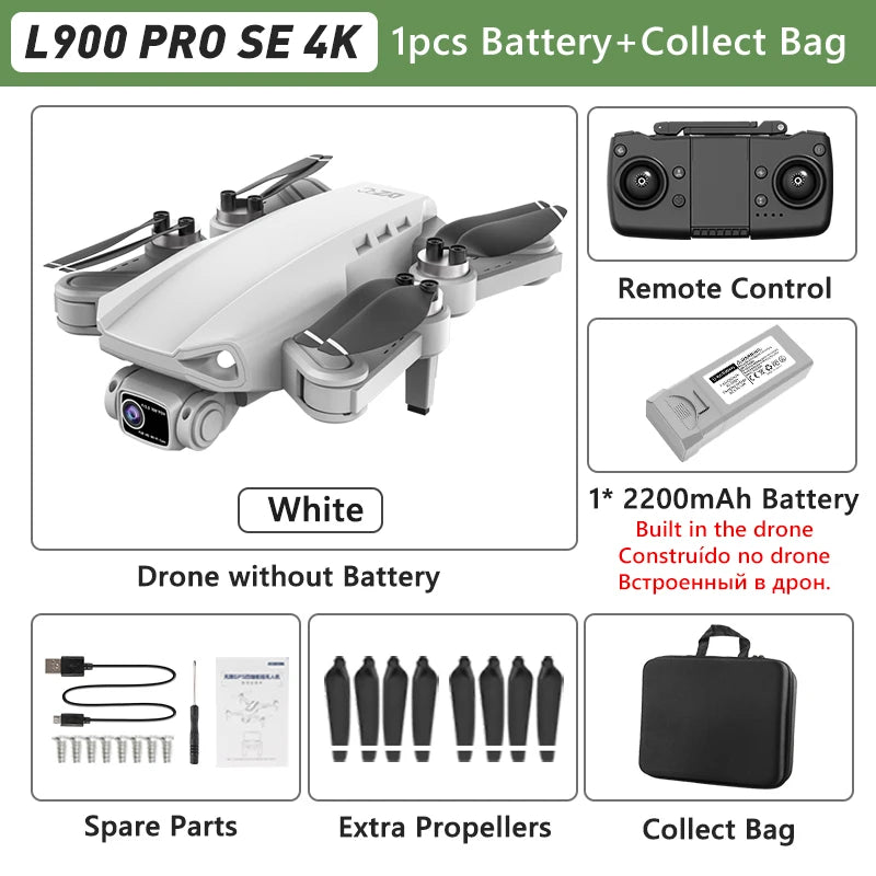 L900 Pro SE Max 4K GPS Drone – Brushless Motor & Professional Aerial Photography
