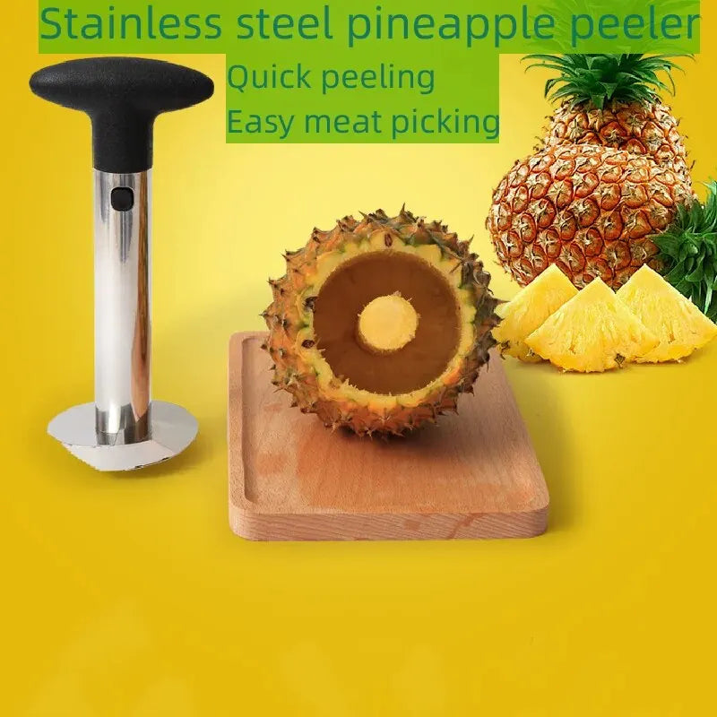 1pc Fatiador de Ananás Descascador Descaroçador Aço Inoxidável Ferramentas de Fruta Utensílios de Cozinha Acessórios de Cozinha Gadgets de Cozinha