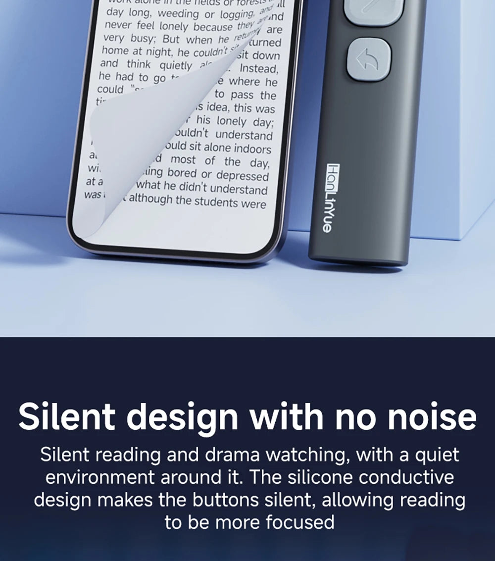 Supports IOS Android Bluetooth Page Turner Camera/Music Control Pen Paging Device E-book Reader Swipe Short Video Remote Control