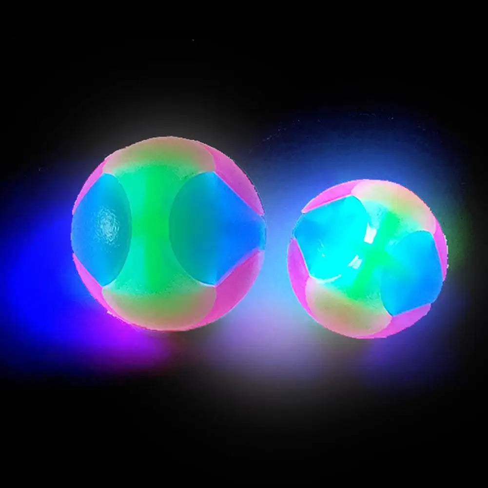 LED Glowing Elastic TPR Interactive Pet Toy Ball