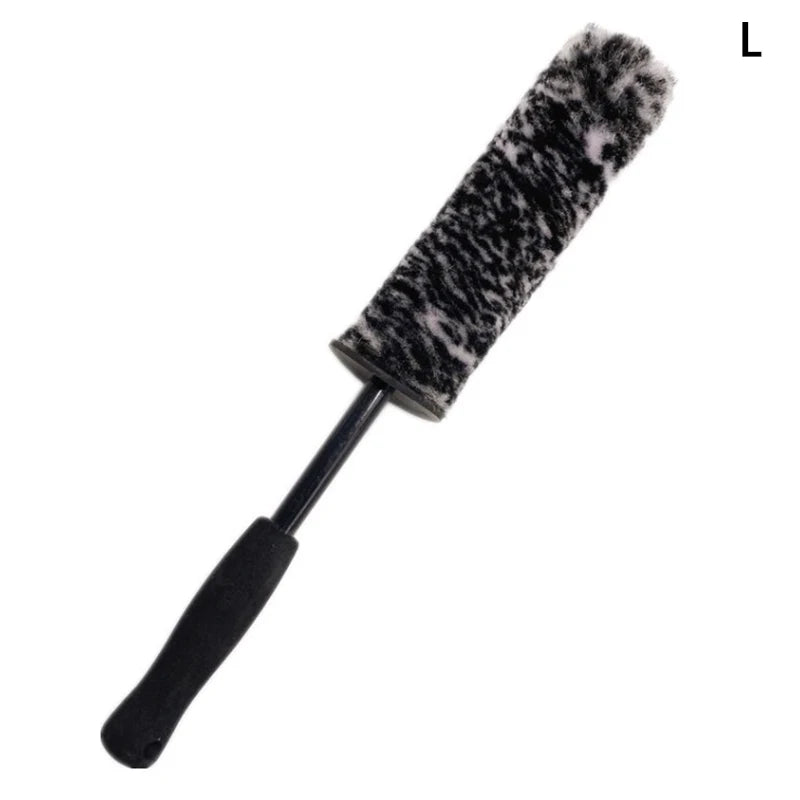 Microfiber Wheels Brush Non-Slip Handle Easy Cleaning Car Fiber Brush Wheel Cleaning Brush Detailing Brushes For Auto Motorcycle