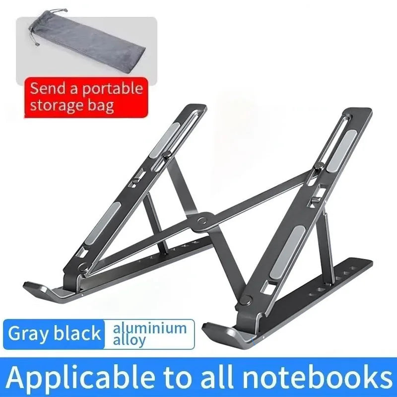 Laptop Stand For Macbook Folding Adjustable Aluminum Computer Pc Tablet Stand Notebook Tablelaptop Holder Heat Dissipation