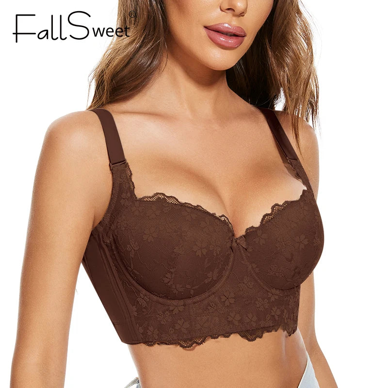 Push Up Longline Underwire Corset Add-One-Cup Bralette