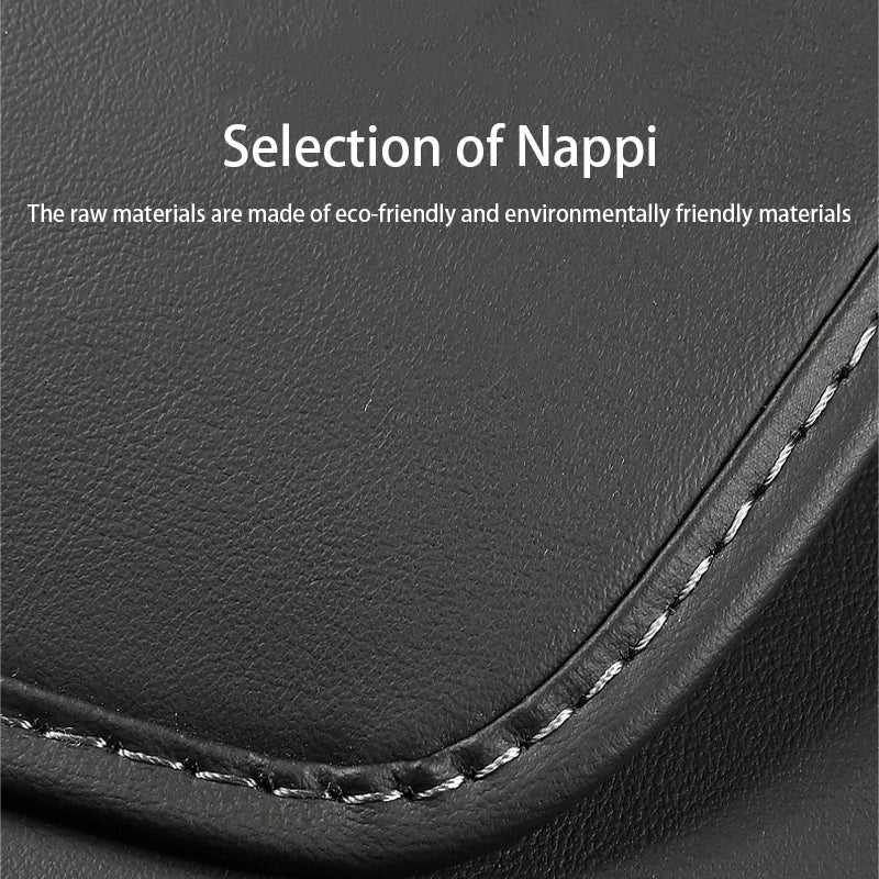 Tesla Model 3 & Y Leather Seat Back Kick Protectors