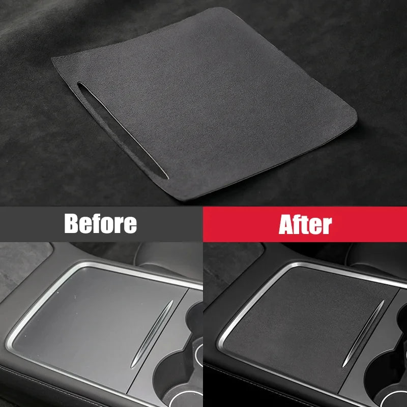 Tesla Model 3 & Model Y Premium Suede Center Console Cover