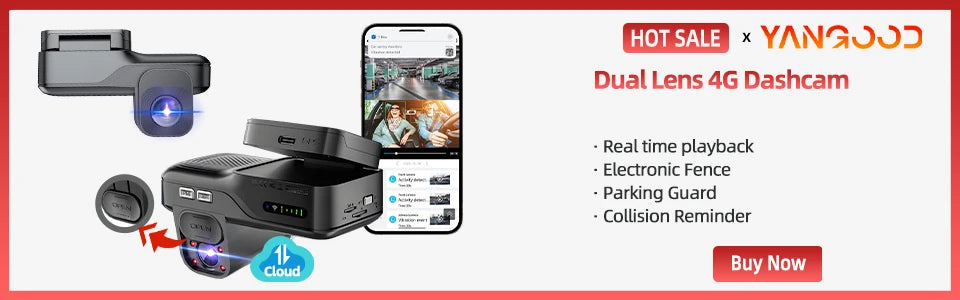ACCEO Car Dashcam Auto 4K Front Car DVR Night Vision Support GPS and WiFi APP Loop Recording Video Car Recorder 24 Hour Parking