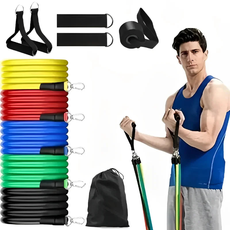 11-Piece Resistance Band Set for Full Body Strength Training