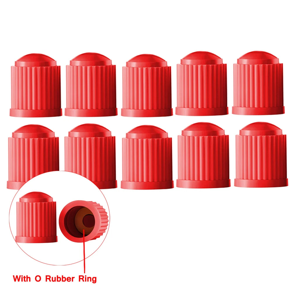 10/25/50/100Pcs Tire Valve Caps, Plastic Car Tire Stem Dust Covers Universal Valve Caps for Cars, Bicycle, Trucks, Motorcycles