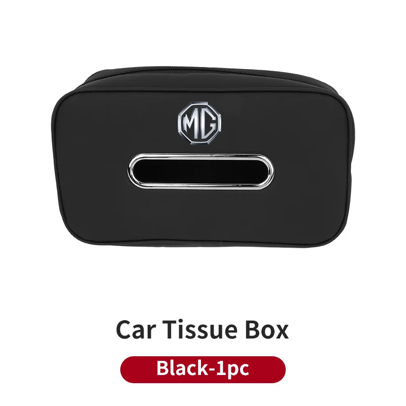 Car Seatback Tissue Box Armrest Paper Napkin Storage Bag Accessories  For Morris Garages MG 6 3 5 7 TF ZR ZS HS GS GT Hector