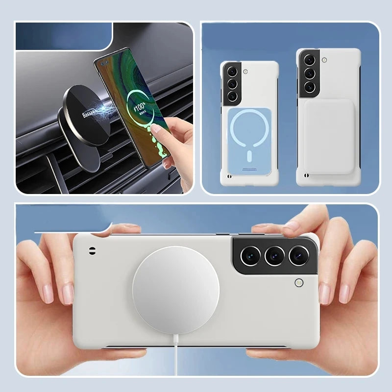 Samsung Galaxy S20-S24 Ultra Slim Frameless Magnetic Case