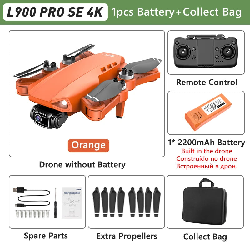 L900 Pro SE Max 4K GPS Drone – Brushless Motor & Professional Aerial Photography