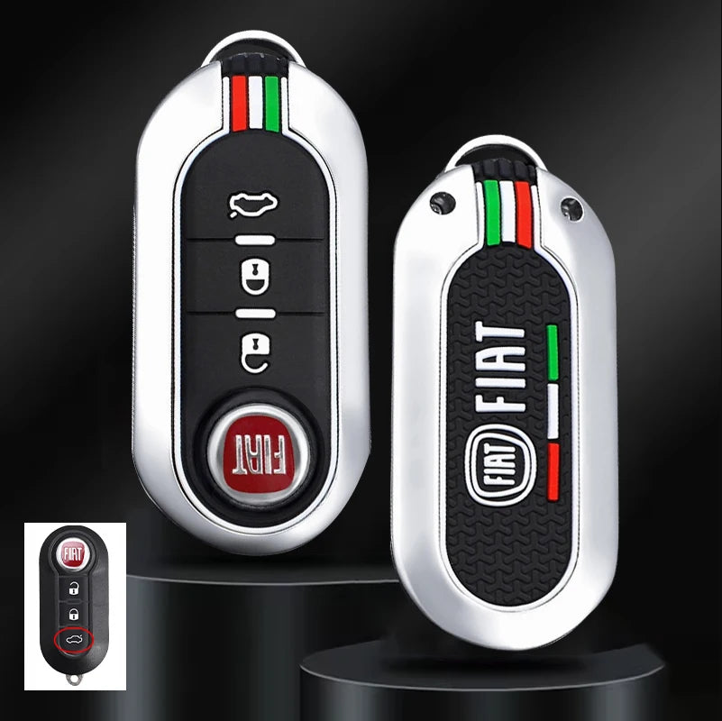 Car Remote Key Case Cover Protector for Fiat Ducato 500 500L Panda Grande Punto Lancia Musa Accessories Keychain Holder Shell