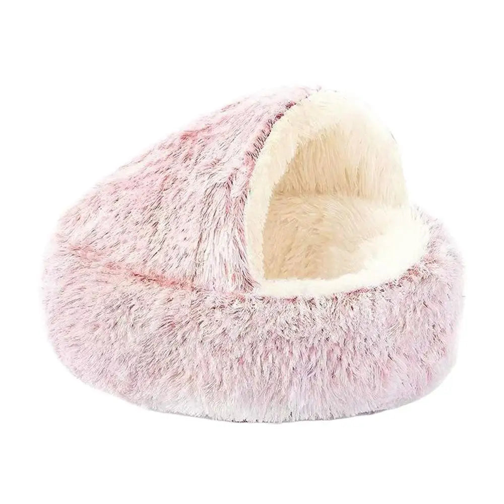 Cama de Inverno Redonda em Pelúcia para Gatos, Almofada para Gatos, Casa Quente para Gatos, Cesto para Gatos, Saco de Dormir para Animais de Estimação, Ninho para Gatinhos, Canil para Cães e Gatos