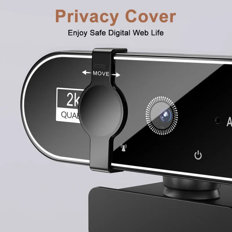 Lenovo 4K HD Mini Webcam Microphone 2K Full HD Webcam  Autofocus USB Web Cam For Auto Focus PC Laptop Video Shooting Camera