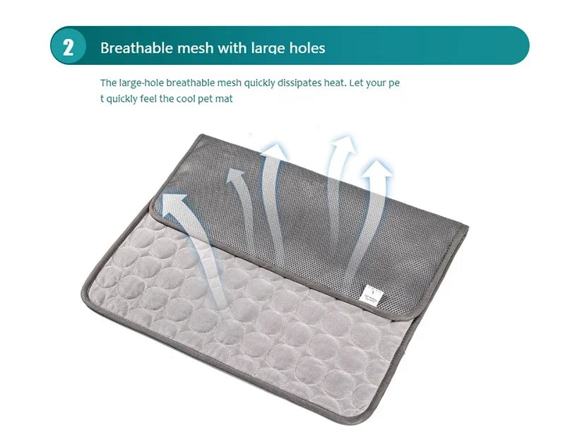 Premium Breathable Cooling Pet Mat for Summer Comfort