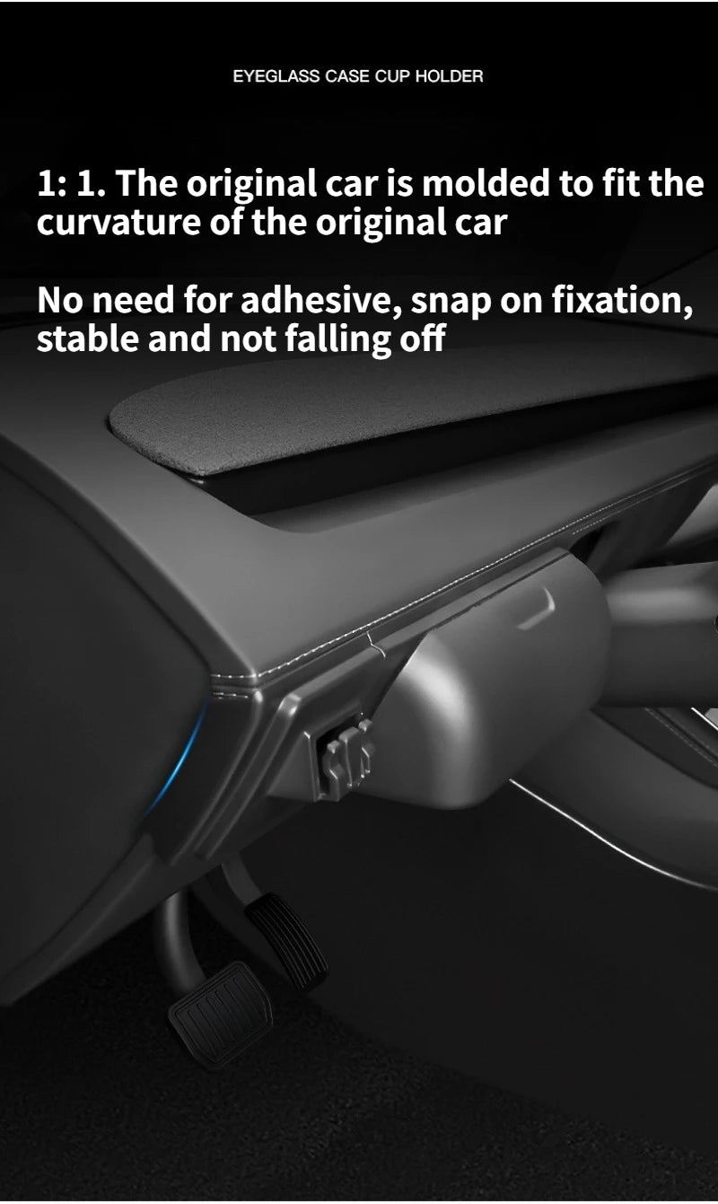 Tesla Model Y Juniper Dashboard Glasses & Cup Holder