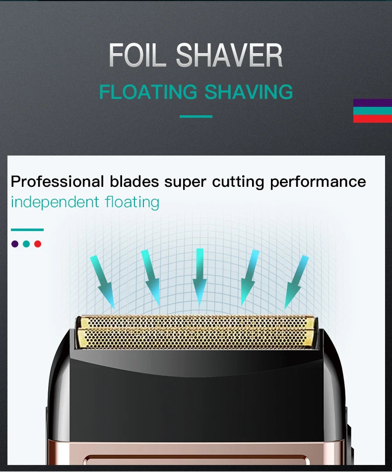 VGR 331 Portable Double Foil Travel Electric Shaver