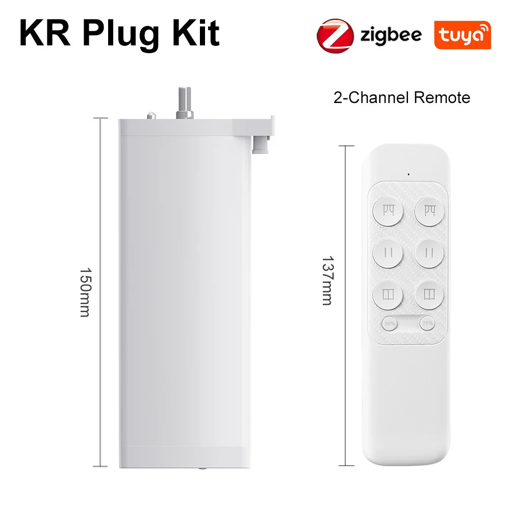 Smart Life Tuya Zigbee/WIFI Electric Curtain Motor Automatic Intelligent Support Voice Control Tools Alexa Google Assistant 15CM