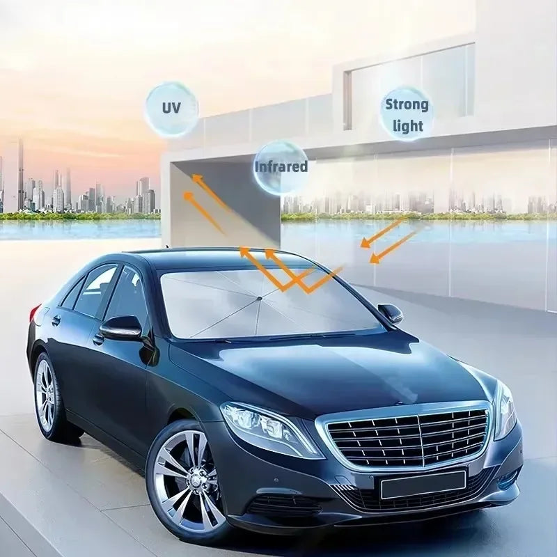 1PC Car sunshade Sun shield for car sunshade screen windshield umbrella front stop parking gear