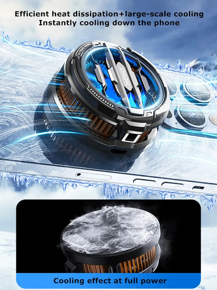 MEMO 2024 NEW Magnetic/Back-clip 2 IN 1 Mobile Phone Semiconductor Cooling Fan Radiator CX07 for Game Cooler