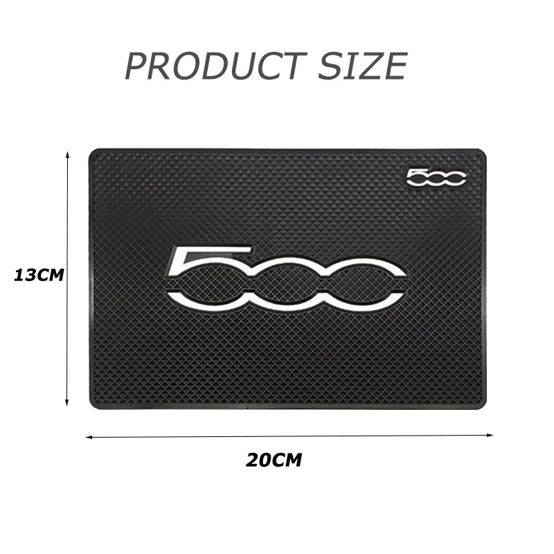 For Fiat 500 Punto 500x Bravo Stilo Ducato Abarth 500L Car Dashboard Sticky Accessories Anti-Slip Mat Silicone Anti-Slip Sticker