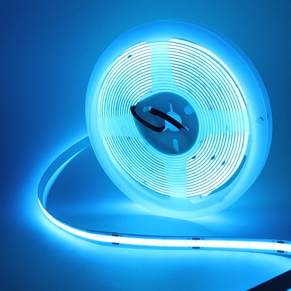 New 5V LED COB Light Strip Dimmable With Touch Sensor/ON OFF Switch USB Flexible LED Tape Christmas TV Backlight Adhesive Tape