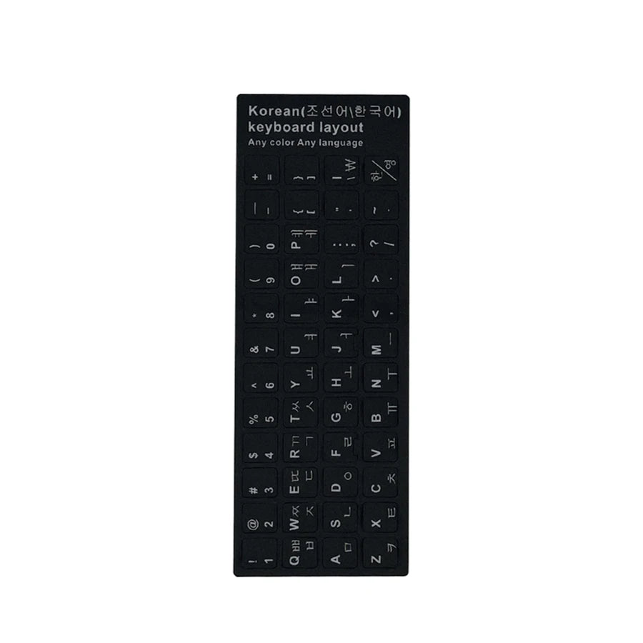 Wear-resistant Keyboard Stickers Spanish/English/Italian/Korean Letter Replacement For Laptop PC