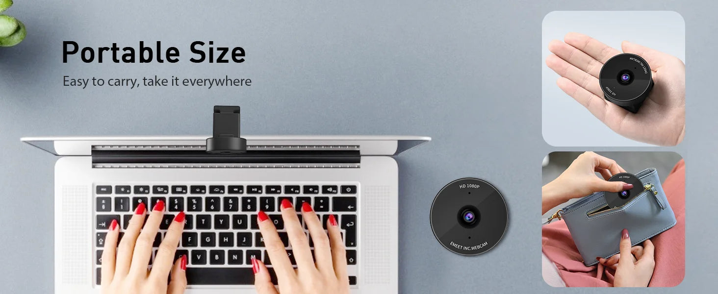 Webcam 1080P Full HD Web Camera With Microphone&Privacy Cover EMEET C950 USB Video Camera for PC&Computer/Meeting/Online Classes