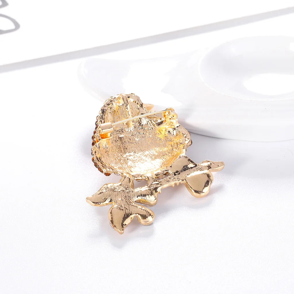 Crystal Bird Animal Brooch Rhinestone Fashion Pin