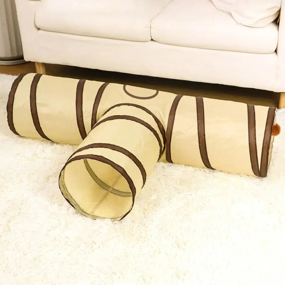 Foldable Steel Wire Cat Tunnel Tube Play Toy