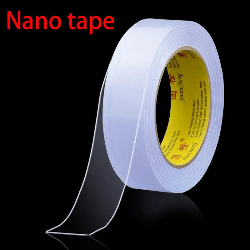 1M/3M/5M Nano Length Tape Double Sided Tape Reusable Waterproof Adhesive Strong Tapes Cleanable Kitchen Bathroom Supplie