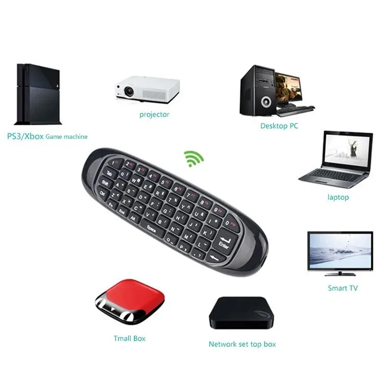 C120 Backlight Air Mouse 2.4G RF Wireless Mini Keyboard Smart Gyroscope Keyboard Remote Control For Android Smart TV Box