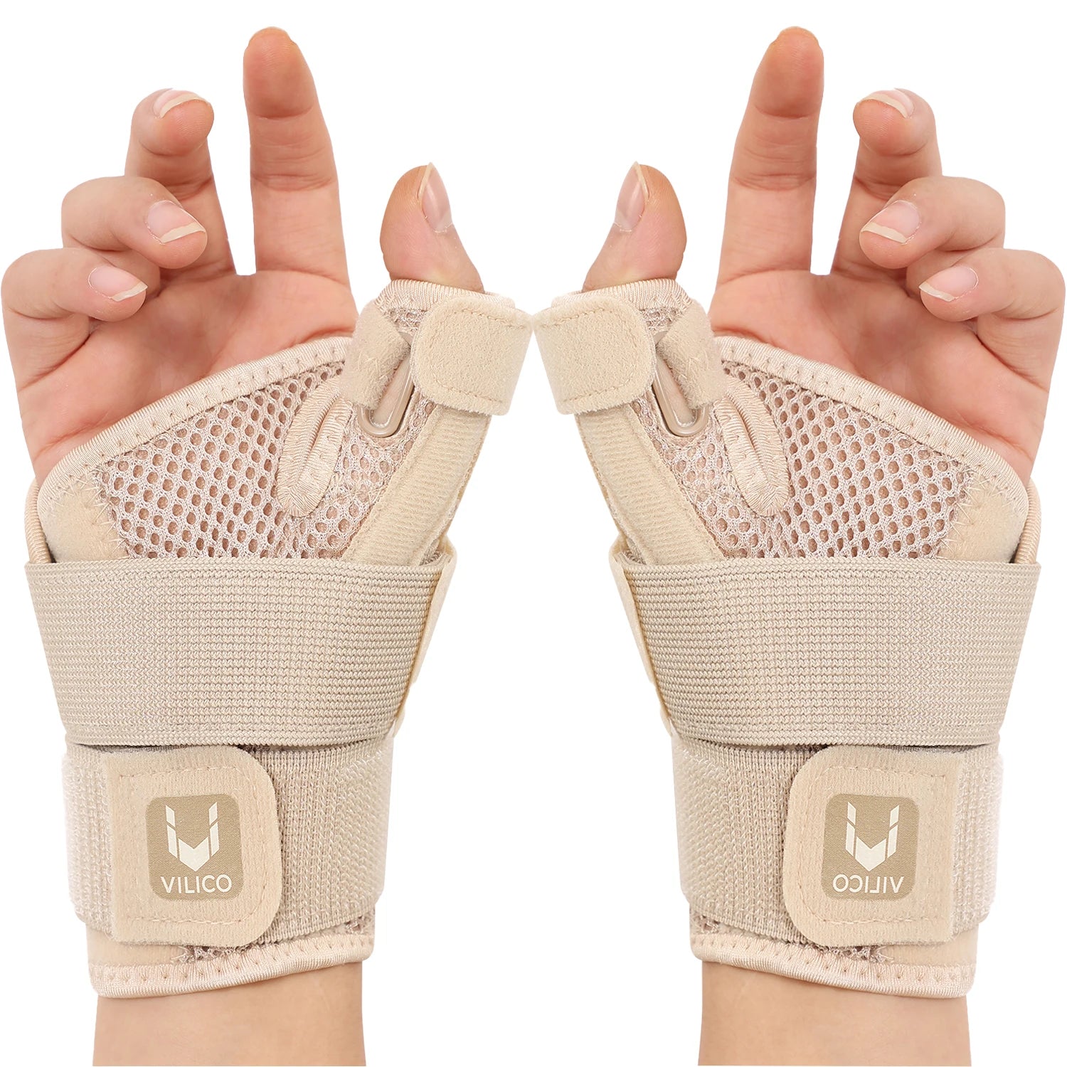Flexible Splint Wrist Thumb Support Brace for Tendonitis Arthritis Breathable Thumb Protector Guard Fits Right and Left Hand