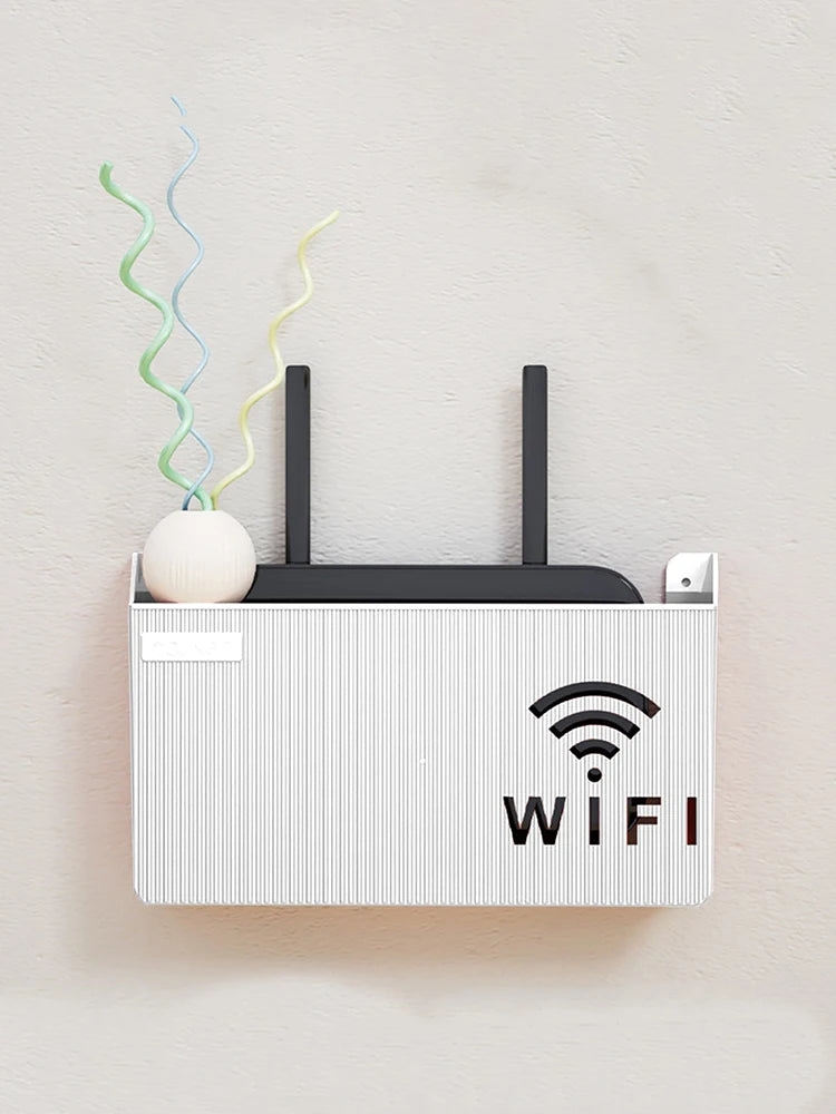 Wireless Wifi Router Shelf Storage Box Wall Hanging ABS Plastic Organizer Box Cable Power Bracelet Organizer Box Home Decor New