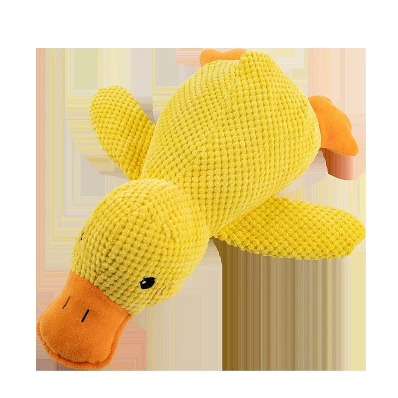 Bite Resistant Plush Squeaky Duck Toy for Dogs