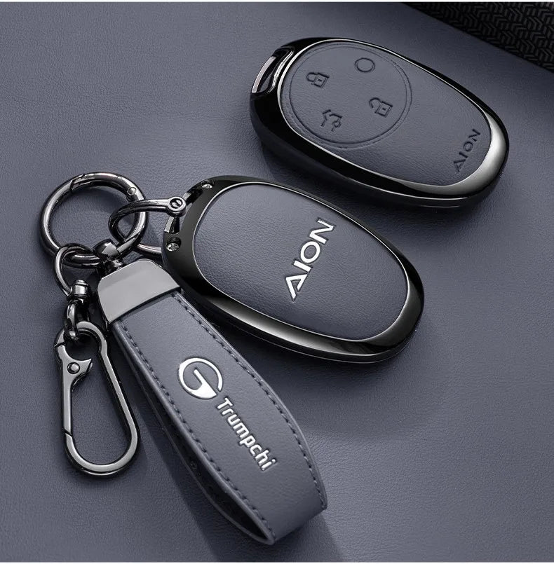 Zinc Alloy Car Key Case for Gac Aion V RT UT Y Plus 2024 2025 2026 Keychain Remote Cover Shell Housing Holder Fob Accessories