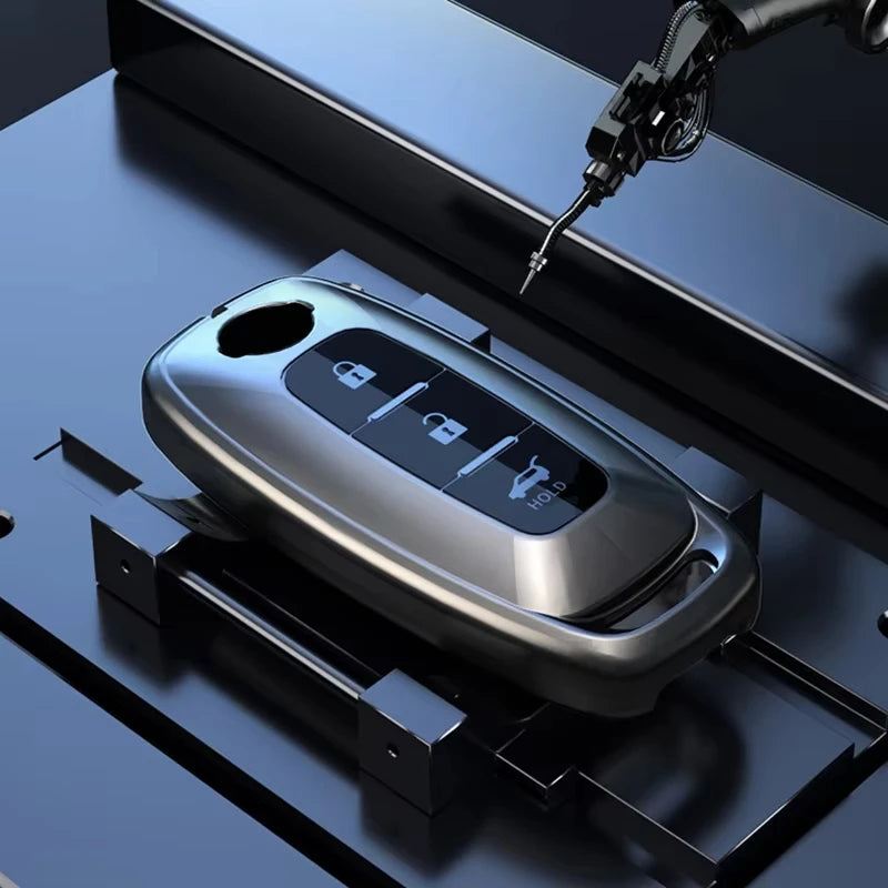 For Nissan Rouge Kicks Pathfinder J12 Ariya Altima Rogue Qashqai Bluebird Sylphy Remote Car Key Case Cover Holder Accessories