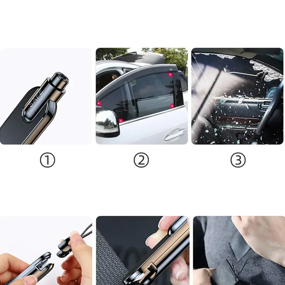 Car Seat Belt Cutter Knife Window Breaker Safety Hammer Multifunction Emergency Lifesaving Tool Escape Device Car Accessories