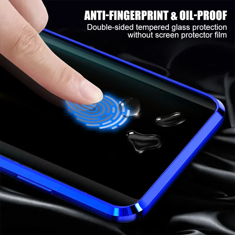 Cover For Samsung Galaxy S25 S24Ultra S23 A15 A53 A54 A52 S22 Note20Ultra S9 S8 360 Degree Privacy Protection Magnetic Case