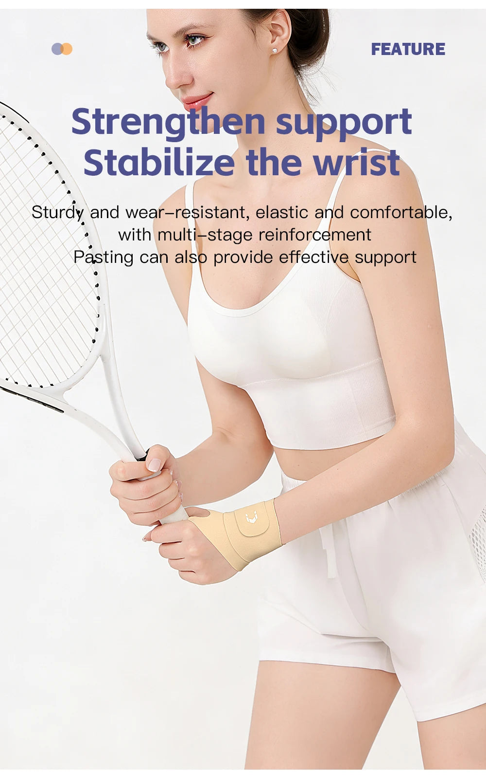 Flexible Splint Wrist Thumb Support Brace for Tendonitis Arthritis Breathable Thumb Protector Guard Fits Right and Left Hand
