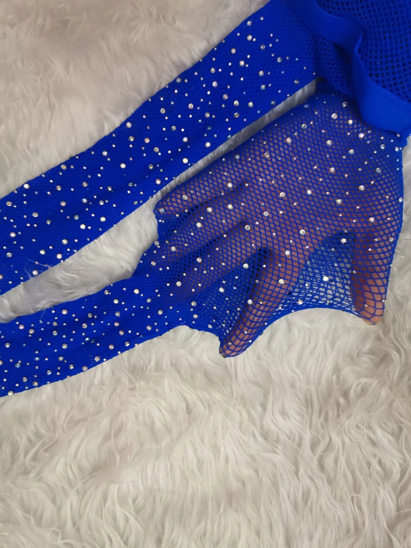 Rhinestone Diamond Fishnet Mesh Tights for Summer Luxury